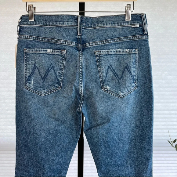 Mother Denim Insider High Rise Ankle Flare Jeans Bloom and Doom 32 Classic NWT - Picture 5 of 8